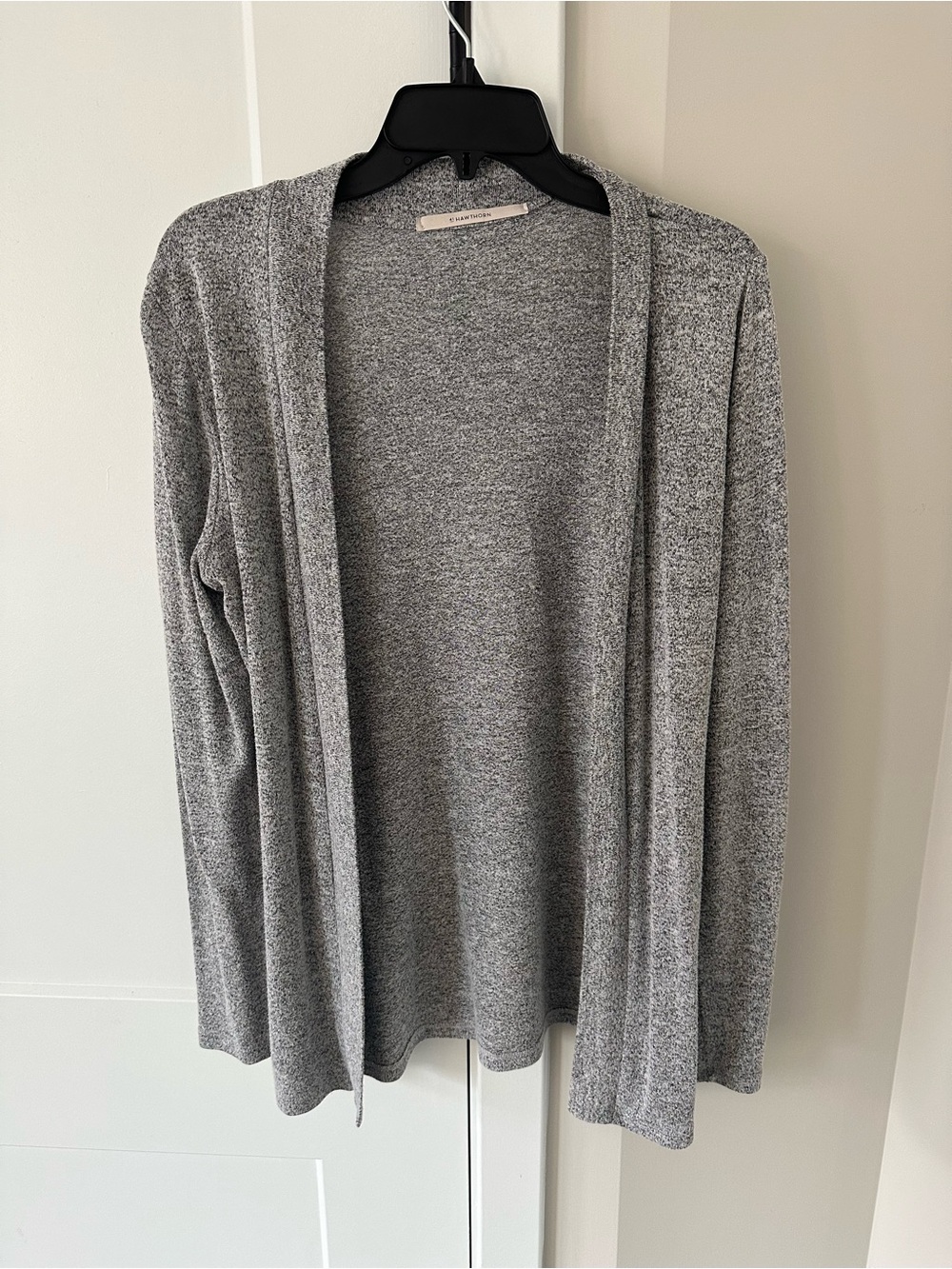 41 Hawthorn Heather Gray Open-Front Cardigan
